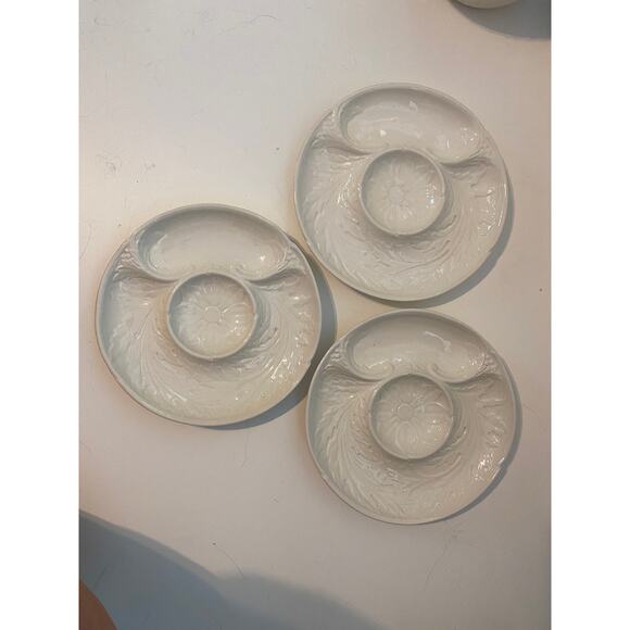 Vintage pre-90's Artichoke plates, made in Czechoslovakia, 3 available - Picture 2 of 5